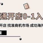 速卖通开店0-1入门，新手快速开店 找准商机市场 成功海外掘金（8节课）