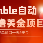 （4113期）外面收费3888的rumble撸美金项目，号称单窗口一天5美金+【脚本+教程】