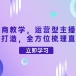 （4095期）零基础电商教学，运营型主播直播带货全体系打造，全方位梳理直播逻辑