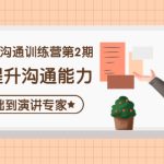 （4045期）精准表达沟通训练营第2期：助你提升沟通能力，0基础到演讲专家