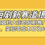 （10132期）短剧新赛道揭秘：如何弯道超车，超越烂大街的短剧推广玩法，实现零成本…