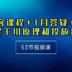 （10172期）千川 高客课程+1月答疑+做计划，详解千川原理和投放技巧（53节视频课）