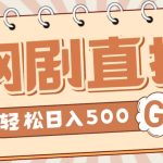 外面收费899最新抖音网剧无人直播项目，单号轻松日入500+【高清素材+详细教程】