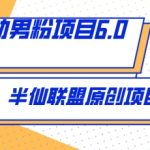 全自动男粉项目6.0 视频+直播双重变现，新鲜出炉
