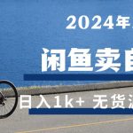 （10543期）2024年5月闲鱼卖自行车日入1k+ 最新无货源赚钱教学