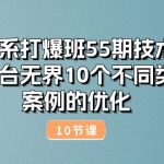 （10996期）淘系打爆班55期技术：万相台无界10个不同类目案例的优化（10节）