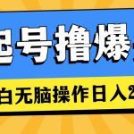 （11008期）AI起号撸爆头条，小白也能操作，日入2000+