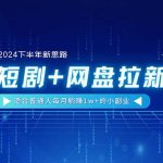 （11194期）【2024下半年新思路】短剧+网盘拉新，适合普通人每月躺赚1w+的小副业
