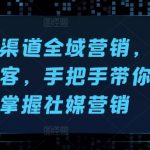 海外多渠道全域营销，高效引流获客，手把手带你快速掌握社媒营销
