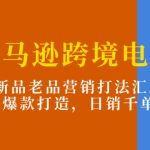 亚马逊跨境电商：新品老品营销打法汇总，爆款打造，日销千单